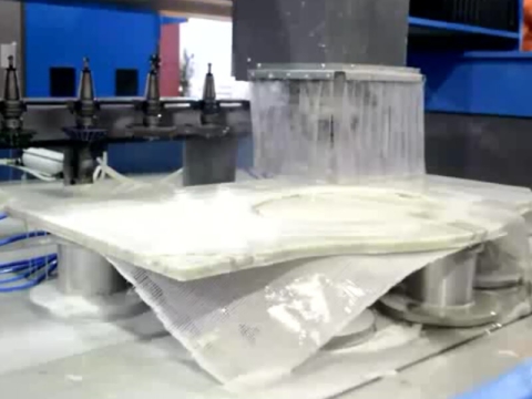 自動換刀數控洗手池石材切割機