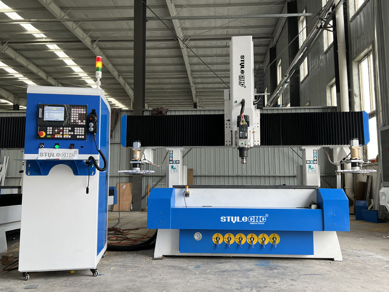 工業型5x10帶雙自動換刀套件的數控木工機