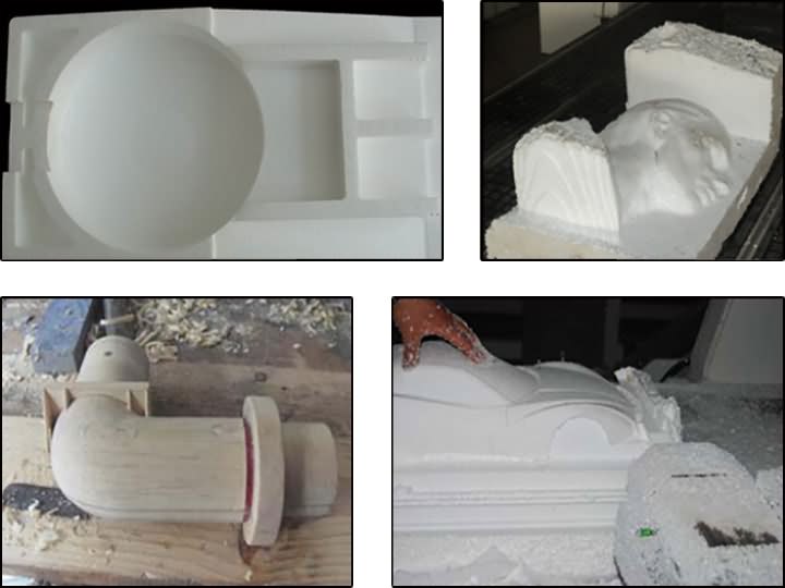 四軸自動(dòng)換刀數(shù)控木工雕刻機(jī)樣品