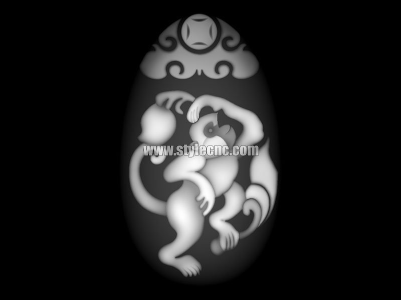 猴子聰明灰度圖像