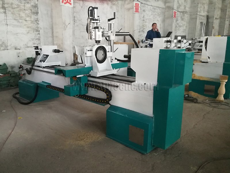 四軸數控木工車床 3D 車削、銑削、拉削