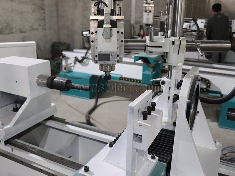 四軸數控木工車床 3D 車削、銑削、拉削