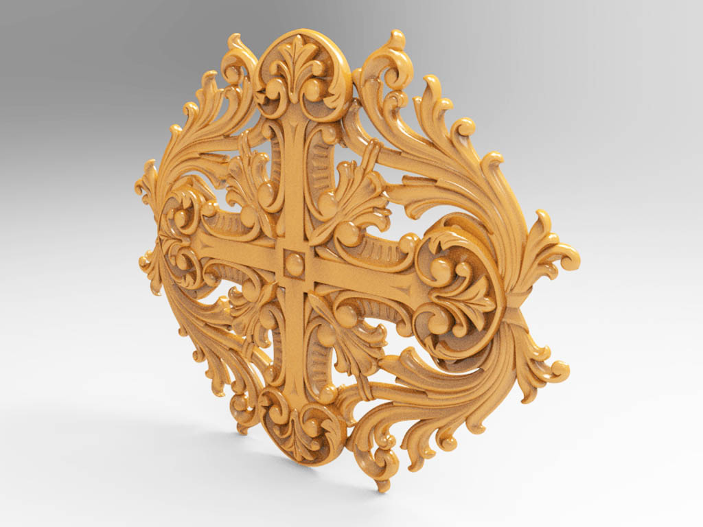 數控雕刻臺 3D 木質裝飾模型 STL 檔