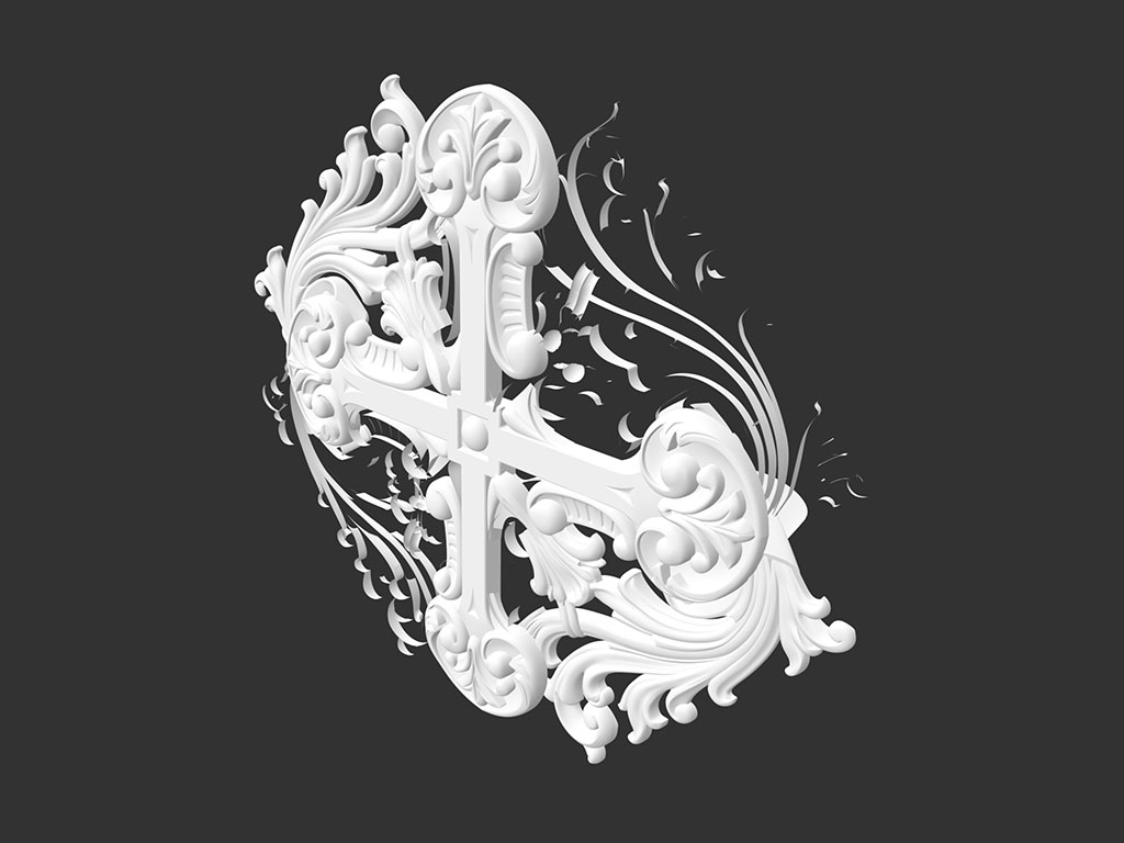 數控雕刻臺 3D 木質裝飾模型 STL 檔