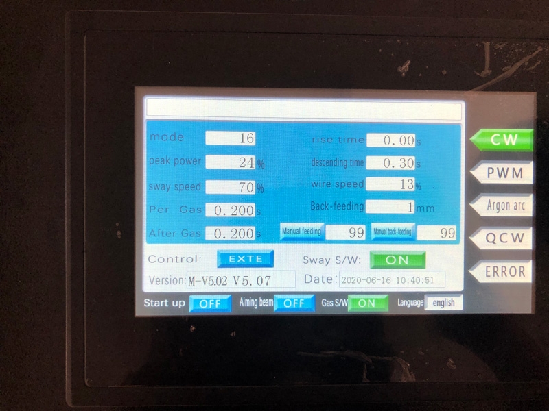 手持式激光焊接機控制系統 手持式激光焊接機控制系統