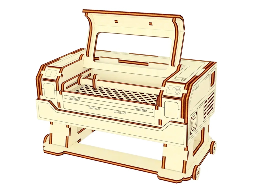 CO2 激光切割3D激光機拼圖