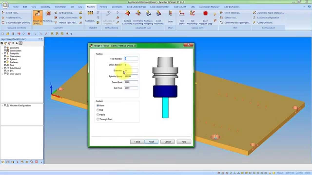 Alphacam Router 2016 適用于數控雕刻機
