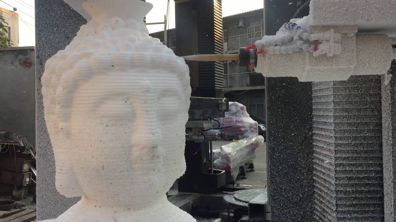 適用于佛像和雕塑的四軸石材數(shù)控機(jī)床