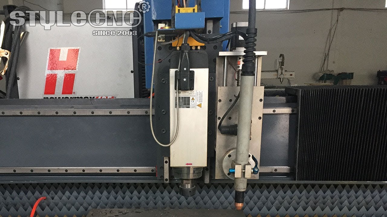 數控等離子工作臺與數控銑床主軸相結合