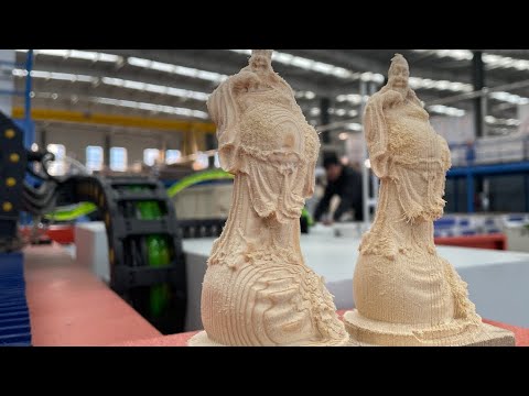 3D木工數(shù)控雕刻機(jī)帶8個(gè)旋轉(zhuǎn)軸